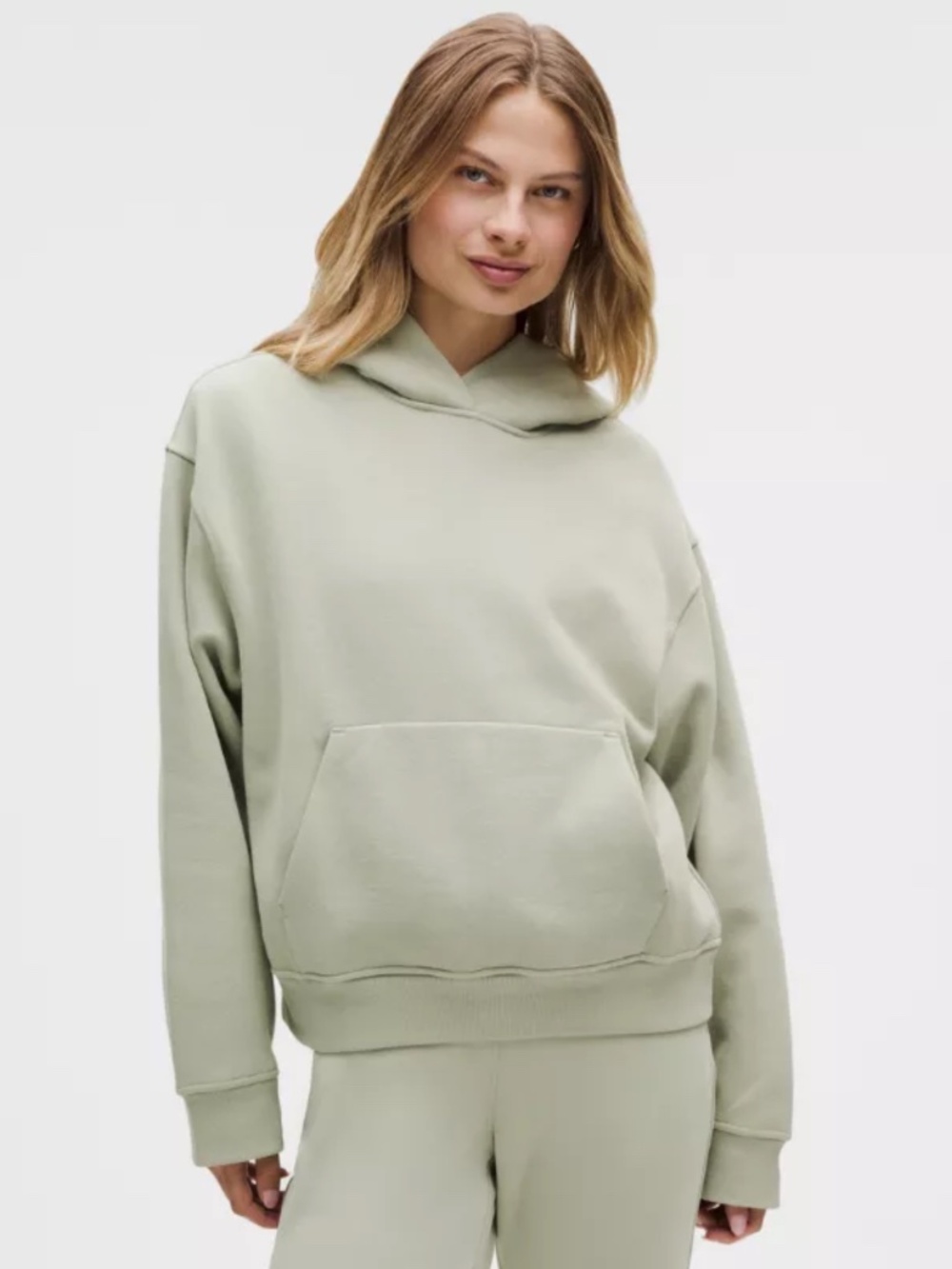 Lululemon Women's Steady State Hoodie in Fog Green